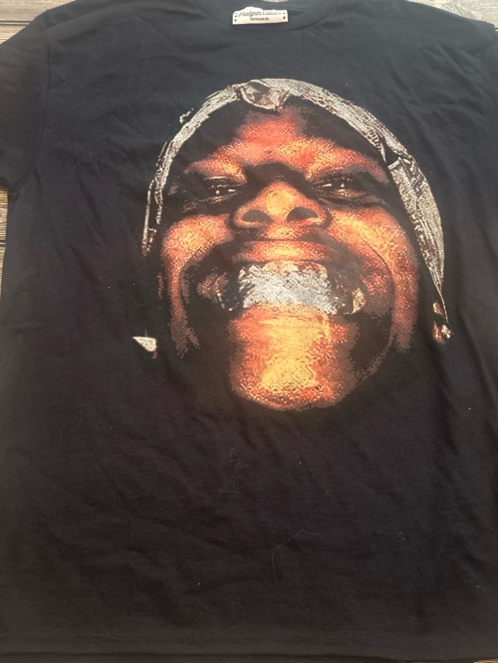 Nostalgia Black Shirt with White Headgear Classics Label
